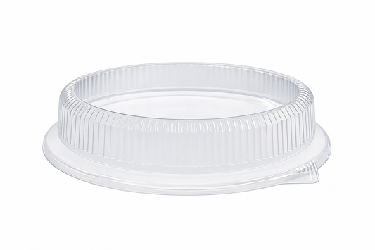 PET Lid for Bagasse 26cm Round Plate (Pack of 50)