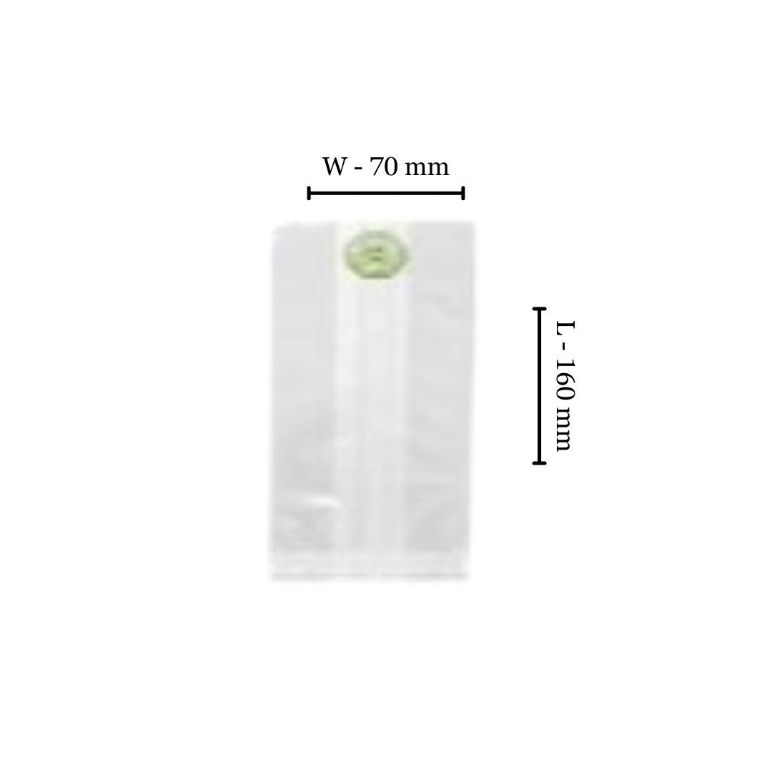 Compostable PLA Bags - 150ml - L160xW70 (Pack of 100)