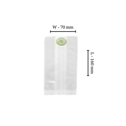 Compostable PLA Bags - 150ml - L160xW70 (Pack of 100)