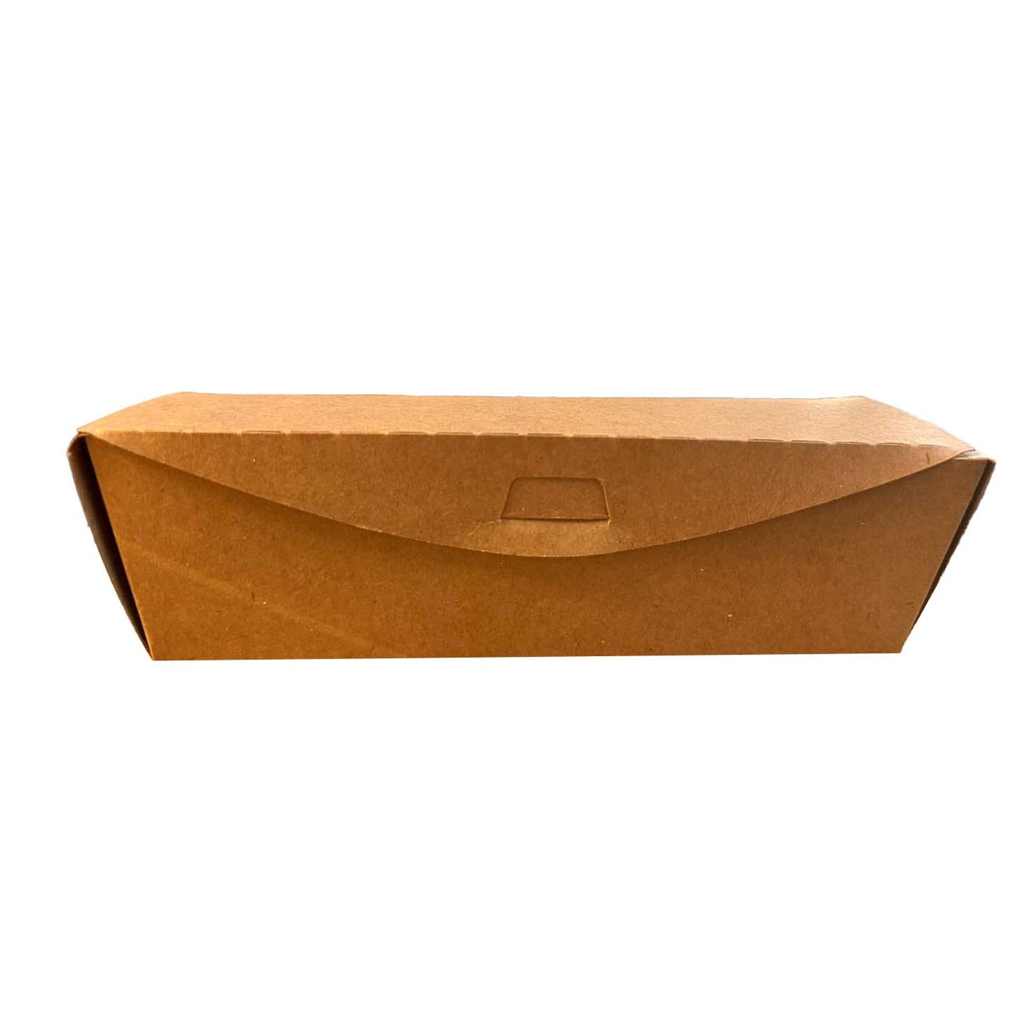 Small Compostable Kraft Hotdog Box, 18x5x5.5 (Pack of 50)