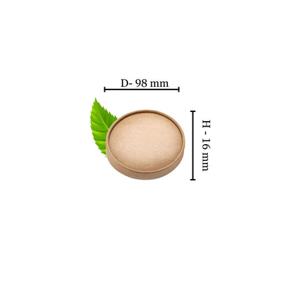 Kraft Tub paper lid - Multifit 250ml, 350ml and 500ml Tub (Pack of 25)