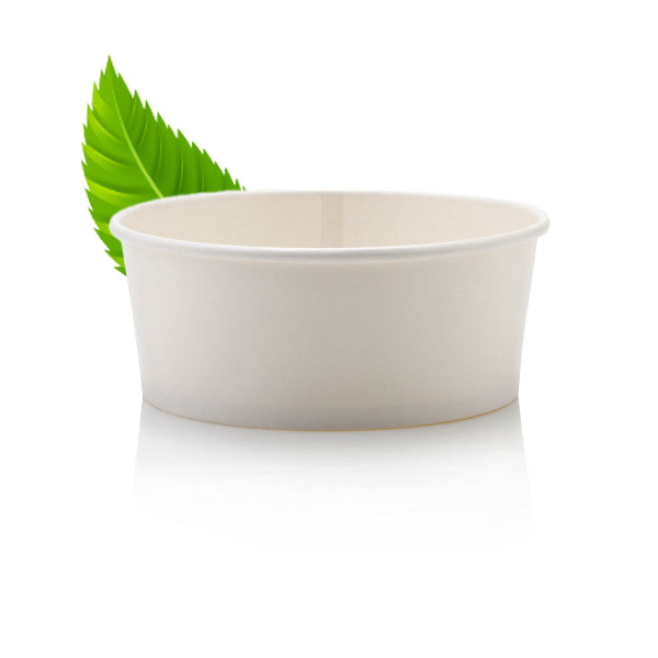 750ml White Salad Bowl  (50 per pack) NO LID AVAILABLE
