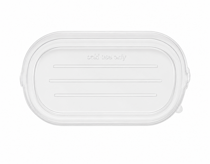 PET Multi-fit lid - fits bagasse BSC & B2C850/1000 container  (Pack of 50)
