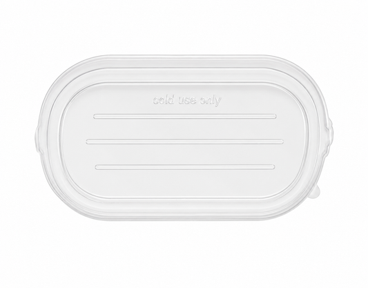 PET Multi-fit lid - fits bagasse BSC & B2C850/1000 container  (Pack of 50)