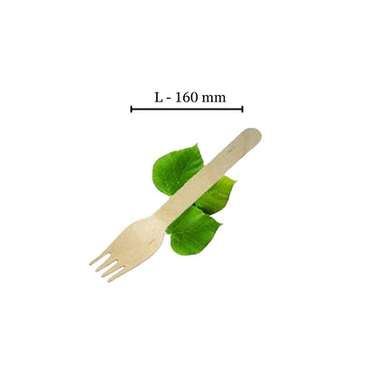 Wooden L160mm Fork (Pack of 100)