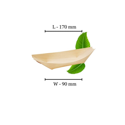 Bamboo Boat Medium - 170x90mm (Pack of 50)