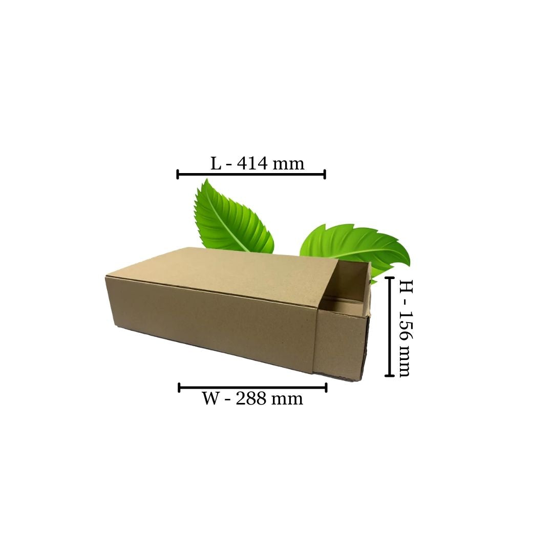 Large Kraft Matchbox - 414x288x156mm (Sold individually)