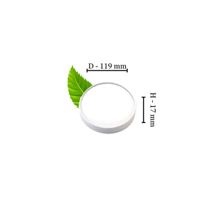 White Tub paper lid - Fits 1000ml Tub (Pack of 25)