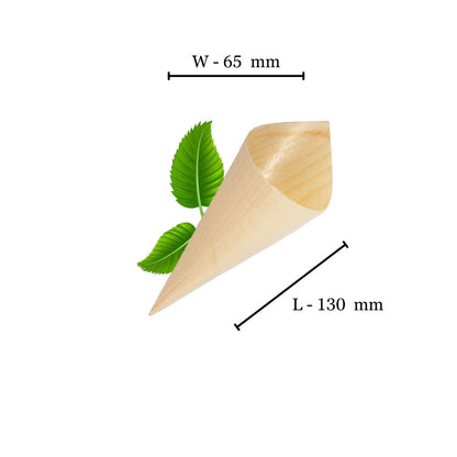 Bamboo Cone Small - 130x65mm (Pack of 50)