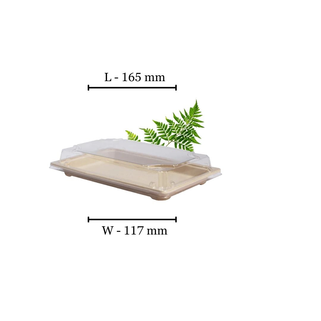 PET Lid for Sushi Tray - Fits BDG0353 (Pack of 100)