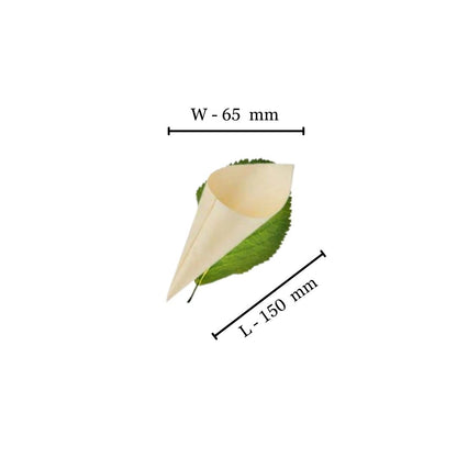 Bamboo Cone Medium - 150x65mm (Pack of 50)