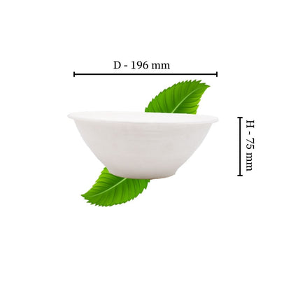 Bagasse 1200ml Salad Bowl (Pack of 50)