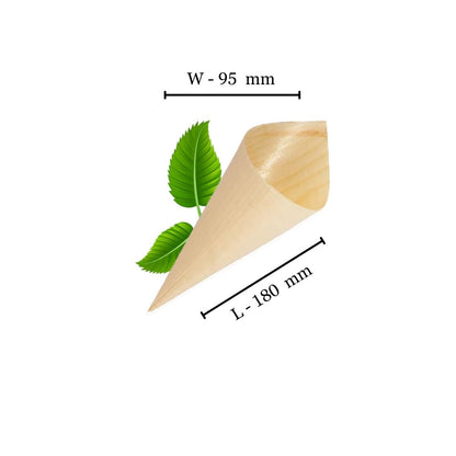 Bamboo Cone Large - 180mm x 95mm (50p/p)