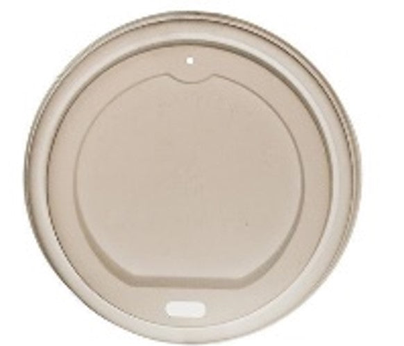 350/500ml CPLA Coffee Cup Lid - White (50 Per Pack)