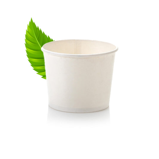 350ml White Ice Cream/Soup Tub (Pack of 25)