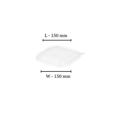 Square Multifit Lid PET 750ml/1000ml (50 per pack)