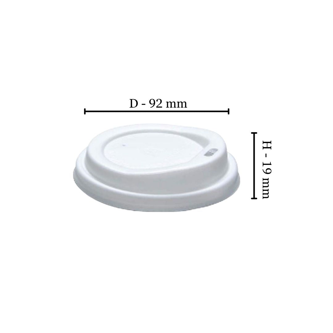 250ml White Sip Lid (PS) (Pack of 50)