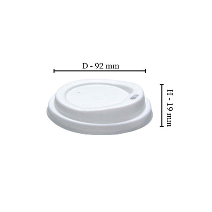 250ml White Sip Lid (PS) (Pack of 50)