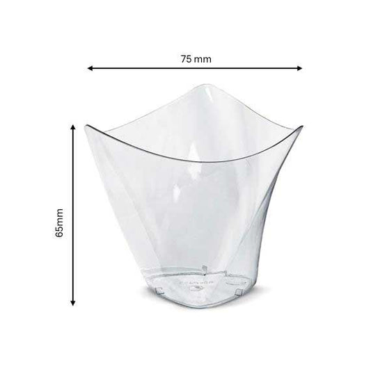 Reuseable Dessert Cup (NO LID) 75x65mm - 110ml - (Pack of 50)