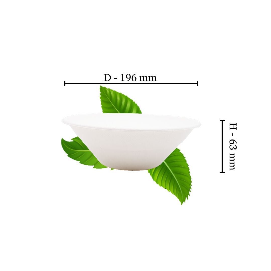 Bagasse 1000ml Salad Bowl (Pack of 125)