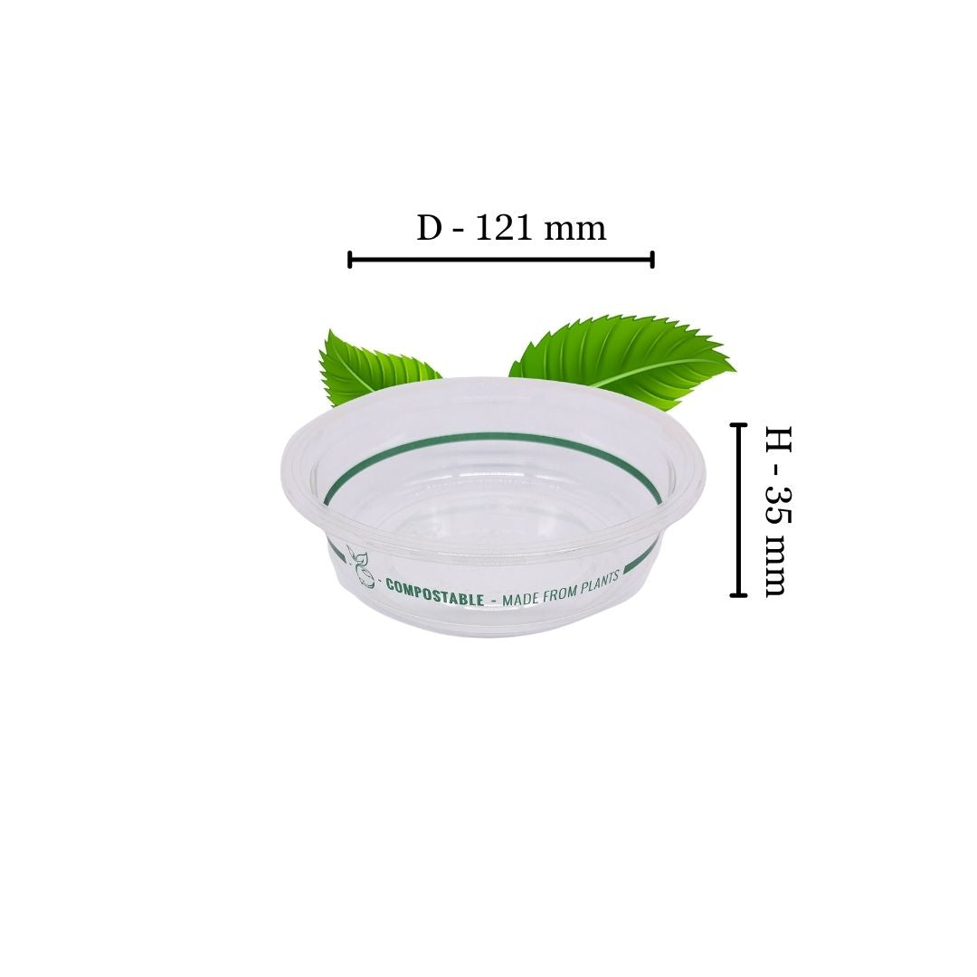 250ml PLA Tub - 121mm - NO LID (50 per pack)