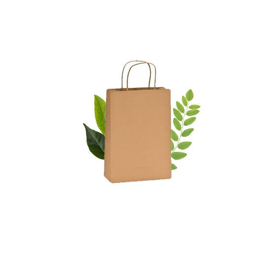 Thriftypak with Compostable  Twist Handles 90gsm (250 per pack)