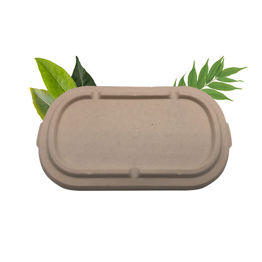 Bagasse Multi-fit lid - fits bagasse BSC & B2C850/1000 container  (Pack of 50)