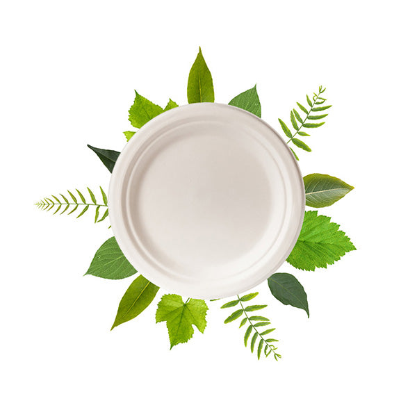 Bagasse 18cm Round Plate (Pack of 125)