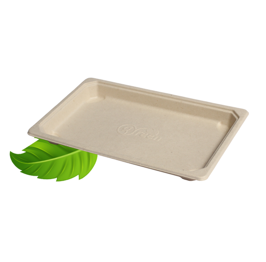 Sushi Tray 165 x 117mm (small) - Bagasse (100 per pack)