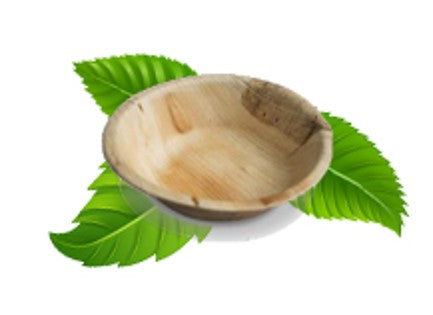 9cm Palm Leaf Round Dip Bowl (pack of 8)
