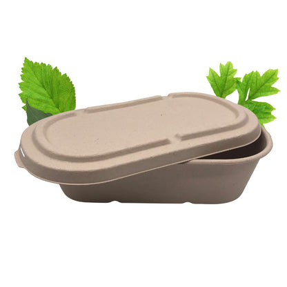 Bagasse Multi-fit lid - fits bagasse BSC & B2C850/1000 container  (Pack of 50)