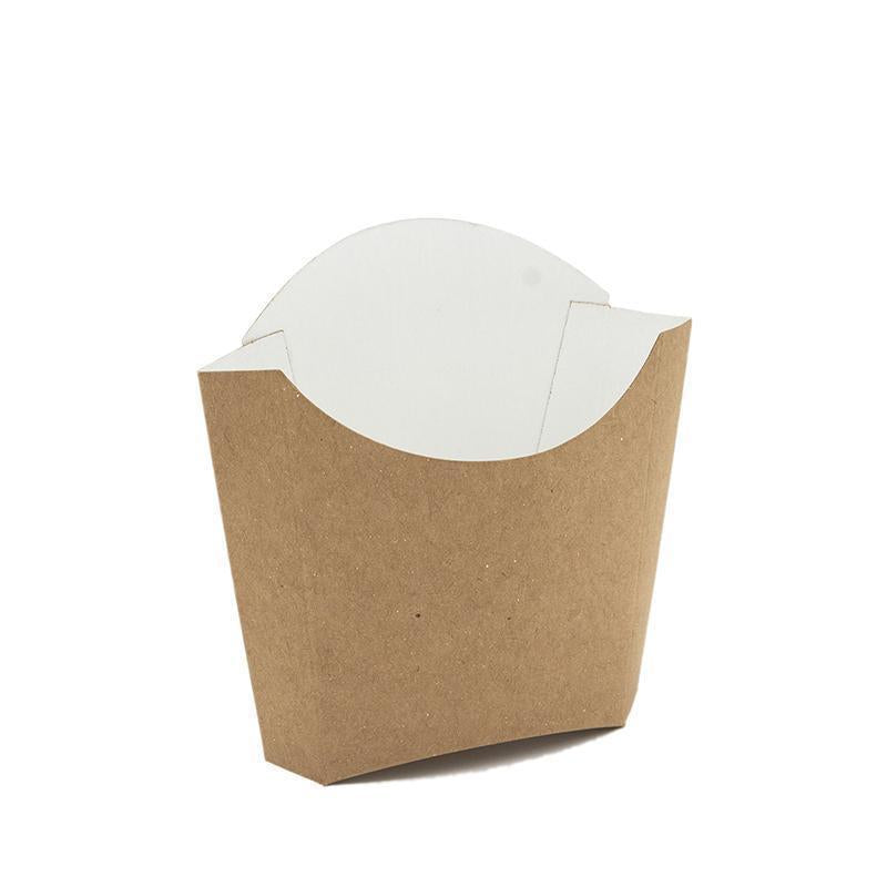 Natural Kraft French Fries Box - 100x110x40mm (Pack of 50)