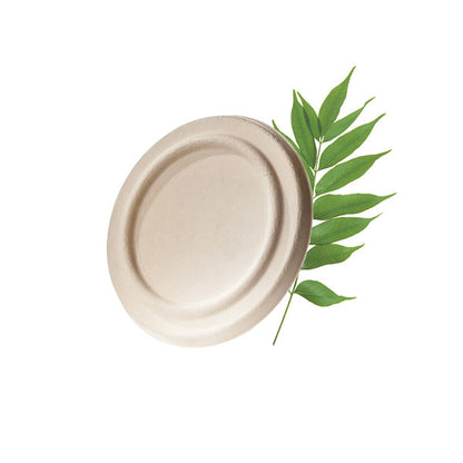 500ml Biodegradable Noodle Bowl Lid - Bagasse (50 Per Pack)
