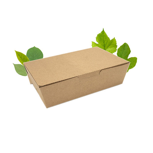 Natural Kraft Medium Deli Box - 195x120x60mm (Pack of 50)