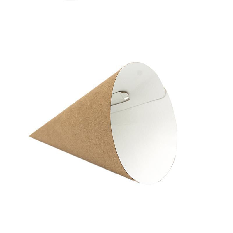 Natural Kraft Small Chip Cone (13.5x9.5cm)(50 Per Pack)