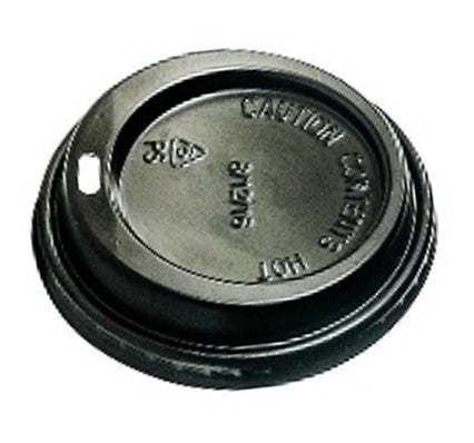 250ml Black Sip Lid (PS) (Pack of 50)