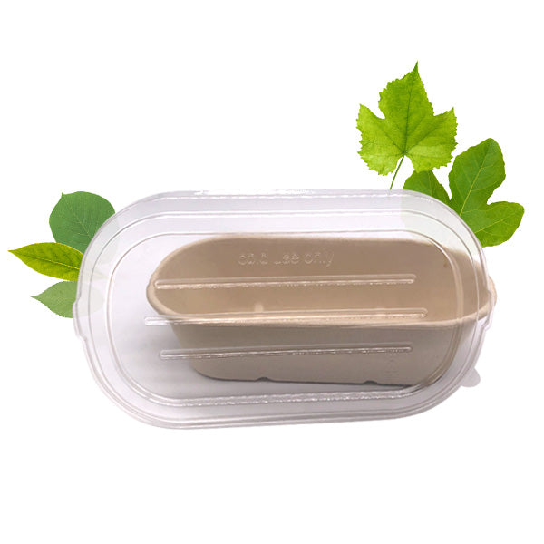 PET Multi-fit lid - fits bagasse BSC & B2C850/1000 container  (Pack of 50)