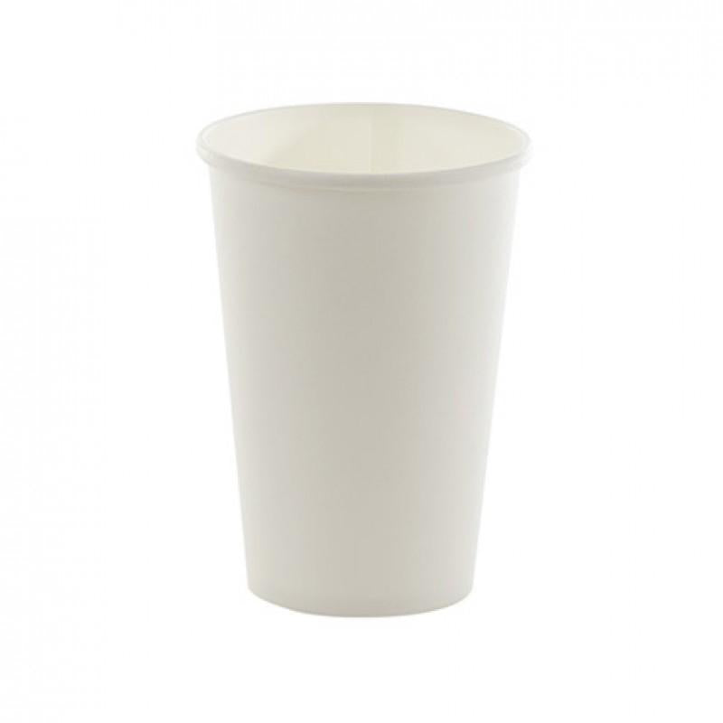 500ml Plain White Double Wall Coffee Cup - PLA Lined (Pack of 25)