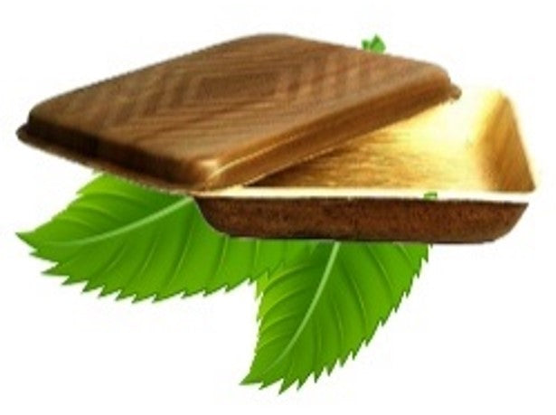 750ml Palm Leaf Box with Lid (Pack of 3)