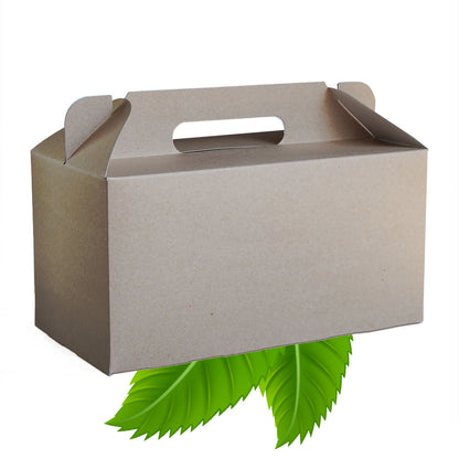 Compostable Valkraft Brown Breakfast Box - 50 Per Pack)