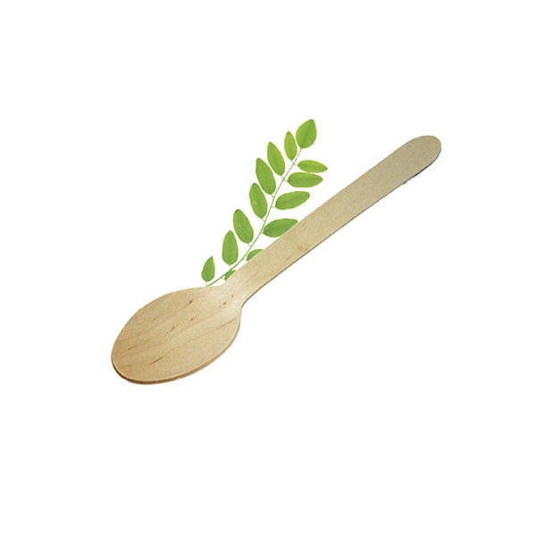 Wooden L160mm Spoon (Pack of 100)