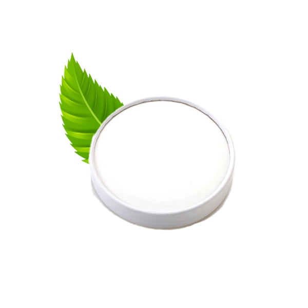 White Tub paper lid - Fits 1000ml Tub (25/pack)