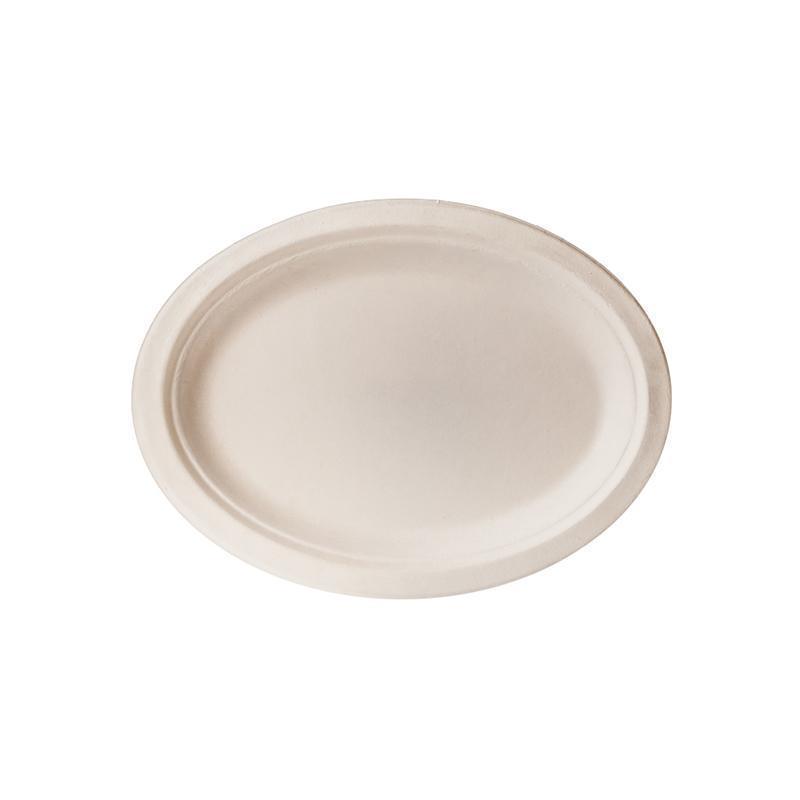 Bagasse Small Oval Plate (Pack of 50)