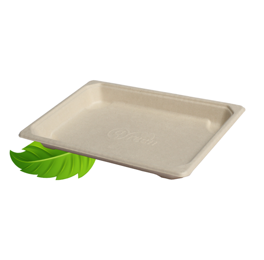 Bagasse Medium Sushi Tray 185 x 130mm (Pack of 100)