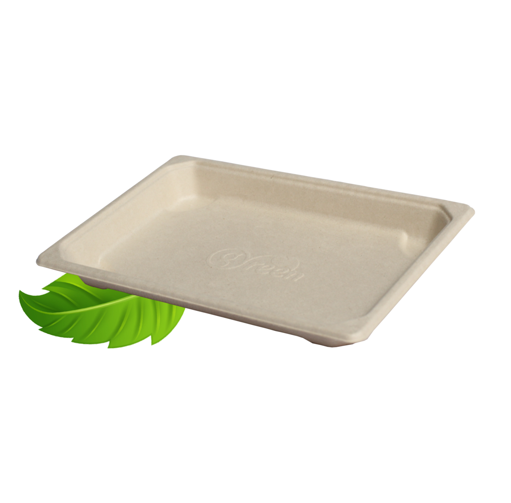Sushi Tray 185 x 130mm - Bagasse (100 per pack)