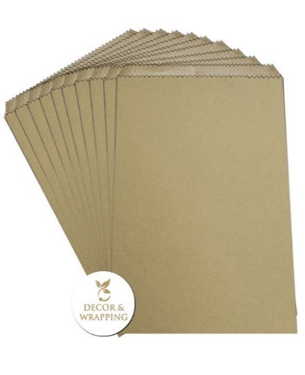 BAGS MEDIUM - Kraft PLAIN paper bags (PACK OF 25)