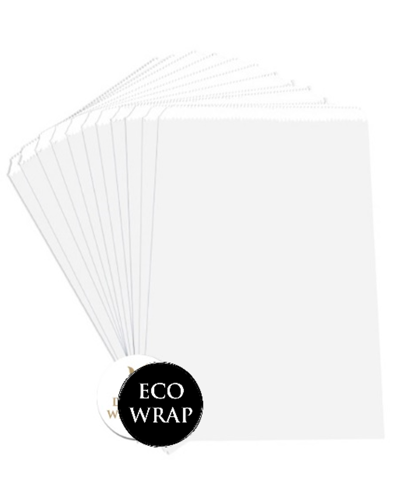 BAGS SMALL - Plain A5 White paper bags (PACK OF 50)