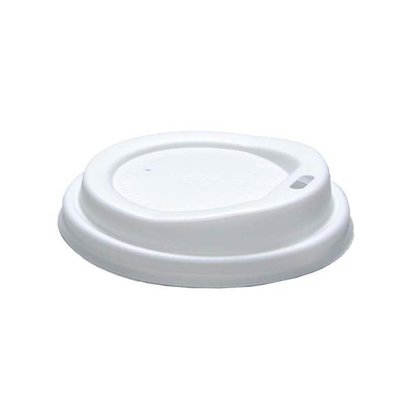 250ml White Sip Lid (PS) (50 Per Pack)